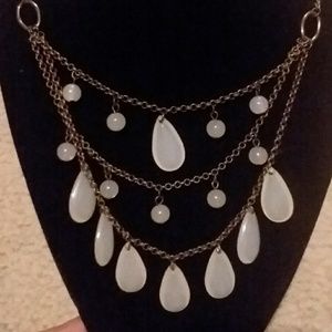 Beaded 3 row necklace
